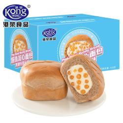 港荣 焦糖玛奇朵420g*2箱 爆珠流心面包早餐