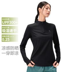 骆驼 速干t恤女款2026年新款夏季长袖运动跑步上衣透气立领T恤女