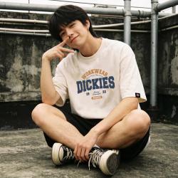 Dickies 美式纯色基础款夏季百搭印花圆领短袖T恤男潮