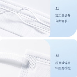 正欣久久 灭菌级医用外科口罩一次性透气防雾霾花粉口罩防晒挡风蓝色