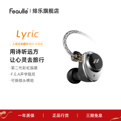 Feaulle HiFi发烧级 入耳式耳机 可换线  有线充电 银色 3.5mm
