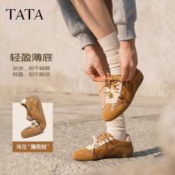 他她 邢菲同款甜椒复古德训鞋运动芭蕾阿甘鞋GXP02CM6