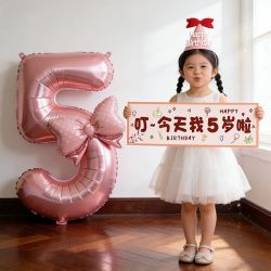 寻年味 网红周岁生日气球场景布置装饰品儿童宝宝男孩女孩快乐派对背景墙