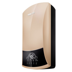 约克 传奇速热式电热水器家用淋浴双胆即热式 25L YK-S9-25金 竖款 内