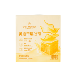 1号会员店 黄油千层吐司 580g/14枚