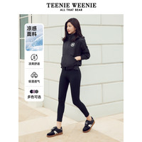 TEENIE WEENIE 小熊2024速干运动瑜伽裤鲨鱼裤女 黑色 165/M
