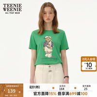 TEENIE WEENIE 印花 女士短袖T恤 绿色 S (160)