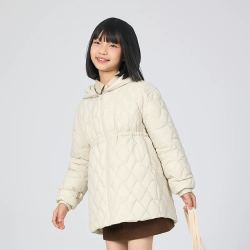 波司登 秋款女童收腰连帽童趣时尚保暖轻薄羽绒服百搭