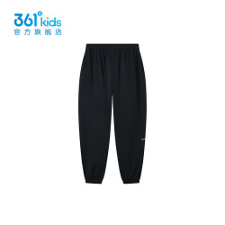 361° 运动针织长裤 经典黑 150cm 儿童长裤