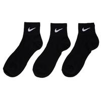 限尺码：NIKE 三双装袜子男袜女袜舒适户外日常出行运动风袜子舒适透气短筒袜