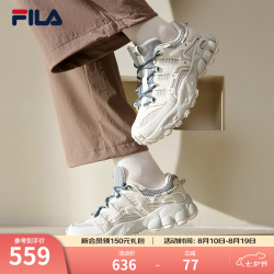 FILA 厚底透气老爹鞋 雨雾灰 38.5 女运动鞋