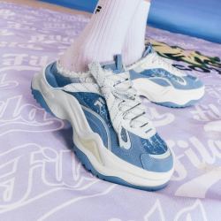 FILA 女鞋 老爹鞋 硬糖2 一脚蹬 休闲厚底 运动鞋