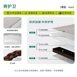 大自然 家用软床垫加硬神器护脊专用山棕薄款偏硬床垫