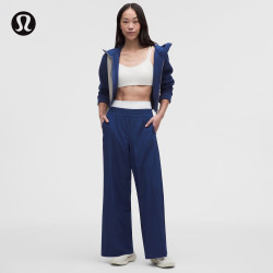 lululemon Breezily 女士中腰速干运动裤 俱乐部蓝 M