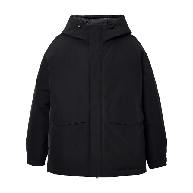 PLUS会员：杰克琼斯 冬季户外硬壳防泼水顺滑羽绒服合集 225412052黑色