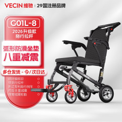 手动轮椅轻便折叠老人家用旅行可上飞机小巧便携手推车医用轮 G08