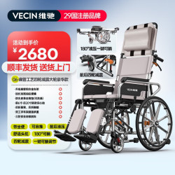 老人带坐便轮椅折叠轻便手推车洗澡残疾人护理瘫痪专用多功能减震 0