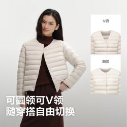 波司登 【一件穿三季】男女同款简约排骨90羽绒服便携680+蓬外套B260135004B