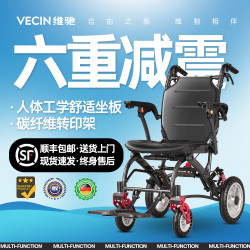 轮椅折叠老人轻便手推车可折叠便携式旅行可上飞机残疾人带坐便 4