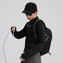 探拓 热卖春夏运动服男长袖半开杉T恤透气简约撞色休闲运动上衣