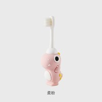 嫚熙 宝宝牙刷0-1-2到3岁婴幼儿专用乳牙刷防戳万毛刷儿童软毛牙刷 鹅黄