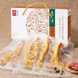 生物圈 长白山酒浸鲜人参 富含皂苷款 6g*10支 礼盒装