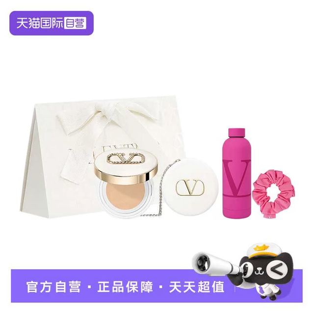 淘金币可用、买到就是赚：VALENTINO 光影奢润轻垫粉底液 12g 礼盒套装