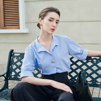 navigare 小帆船轻薄宽松百搭衬衫女衬衣