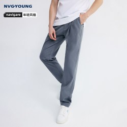 NVG·YOUNG NAVIGARE意大利小帆船秋季男士长裤锥形裤子