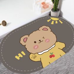 N软卧室硅藻泥地垫家用防滑浴室门口吸水速干脚垫厨房门口吸水