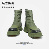 马克华菲 东北户外雪地靴情侣冬季加绒保暖防水防滑抗寒潮牌棉鞋男