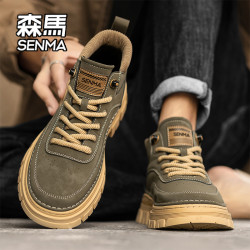 森马 SENMA/森马男鞋马丁靴高帮2026新款休闲运动板鞋夏季百搭休闲鞋子