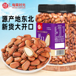 每果时光 开口松子500g大颗粒罐装 1罐/2罐