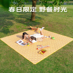 原始人 户外沙滩防水露营加厚地垫草坪布春游垫子