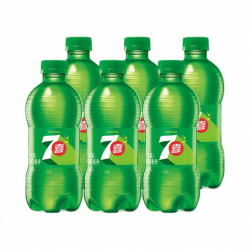 百事 可乐七喜300ml*6瓶柠檬味碳酸饮料果味型畅饮解渴饮品