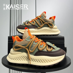 凯撒 KAISER/凯撒·男鞋夏季新款时尚百搭休闲网面鞋男士厚底运动老爹鞋