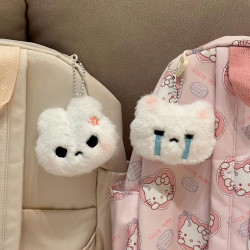 可爱甜心兔子毛绒书包挂件公仔玩具挂件汽车钥匙扣挂扣