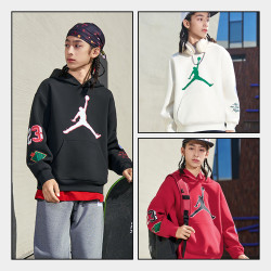 AIR JORDAN 童装新款上衣男女童运动空气层连帽卫衣D886