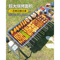 原始人 户外木炭烧烤架家用加厚野外火盆取暖家用