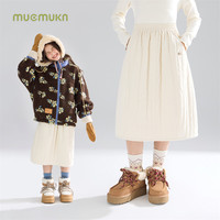 MUCMUKN 灯芯绒花苞绗棉长裙保暖时尚裙子女童冬新M54XQ5697