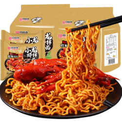 同碗面 小龙虾拌面袋装方便面咸蛋黄蟹黄拌面泡面宿舍速食夜宵充饥