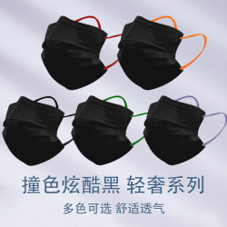 一次性口罩潮款独立黑白时尚冬季高颜值
