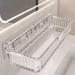 陶市 浴室卫生间置物架免打孔台面洗漱台挂架墙上壁挂式化妆品收纳架子