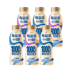 伊利 每益添0脂肪乳酸菌饮品350ml*6瓶装低温原味百香果活菌型