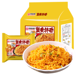 同碗面 蟹黄拌面方便面袋装咸蛋黄干拌面泡面整箱蟹黄面酱料速食
