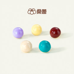 Social Talent/桑蕾 铜合金珐琅耳饰  彩色气质ins