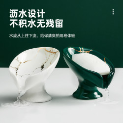 优勤 肥皂盒沥水免打孔家用轻奢壁挂式放香皂卫生间置物架创意收纳