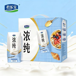 君乐宝 浓纯风味发酵乳200g*10盒/箱巴氏杀菌原味酸奶纯纯