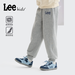 Lee Kids童装儿童裤子秋季男童宽松舒适潮流长裤女童时髦洋气卫裤