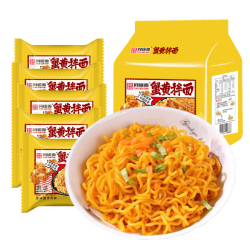 同碗面 蟹黄拌面袋装方便面劲道咸蛋黄拌面宿舍夜宵充饥速食泡面